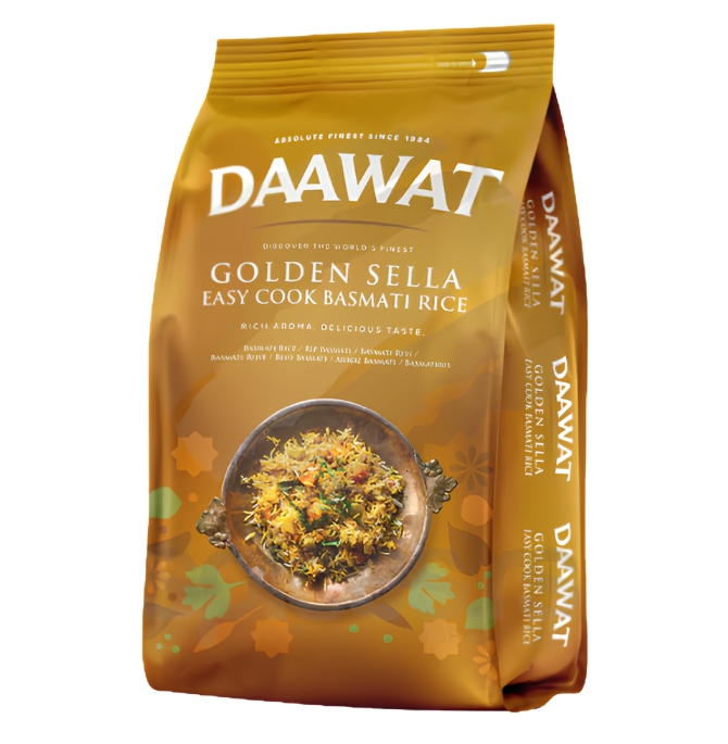Untitled design DAWAAT GOLDEN SELLA BASMATI RICE - 5 KG - Image 1