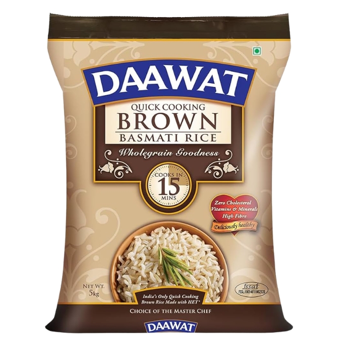 Untitled design DAWAAT BROWN BASMATI RICE - 5 KG - Image 1