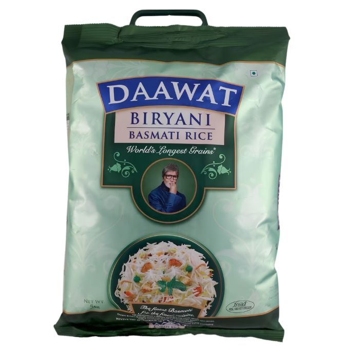 Untitled design DAWAAT BIRYANI BASMATI RICE - 5KG - Image 1