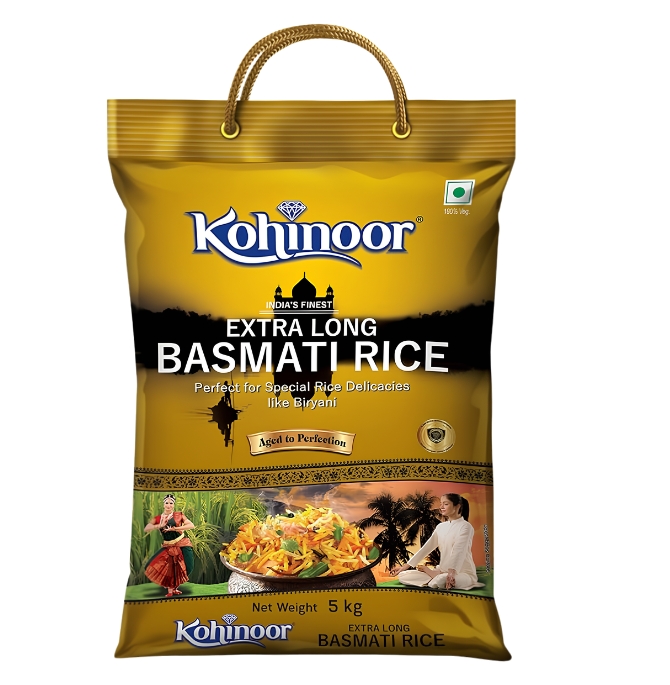 Untitled design KOHINOOR GOLD EXTRA LONG BASMATI RICE - 5KG - Image 1