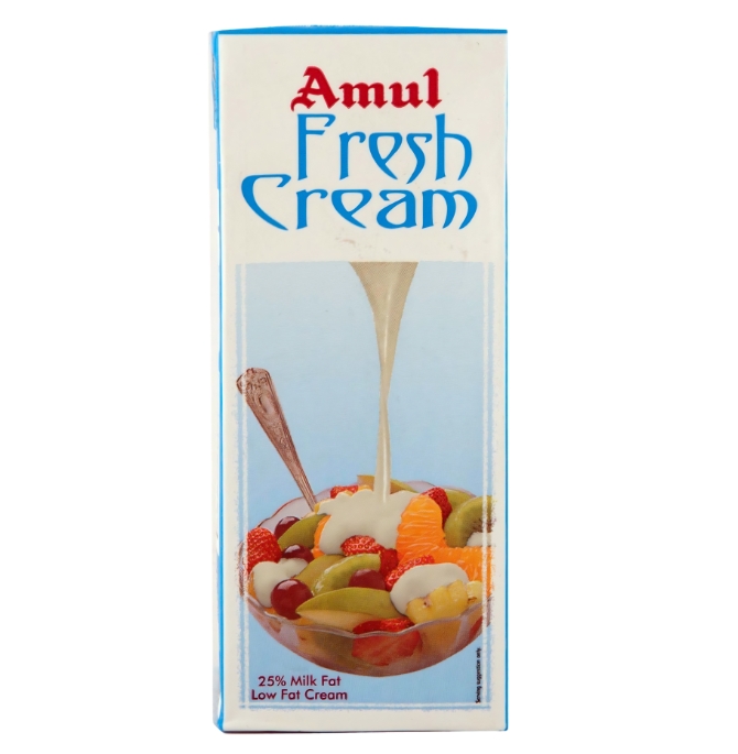 HALDIRAM BOONDI SALTED 200G AMUL FRESH CREAM - 200ML - Image 1