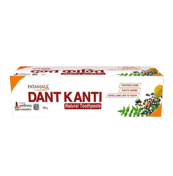 Untitled design PATANJALI DANT KANTI TOOTHPASTE - 200G - Image 1
