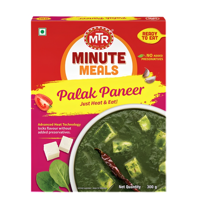 Untitled design MTR MINUTE MEALS PALAK PANEER - 300G - Image 1