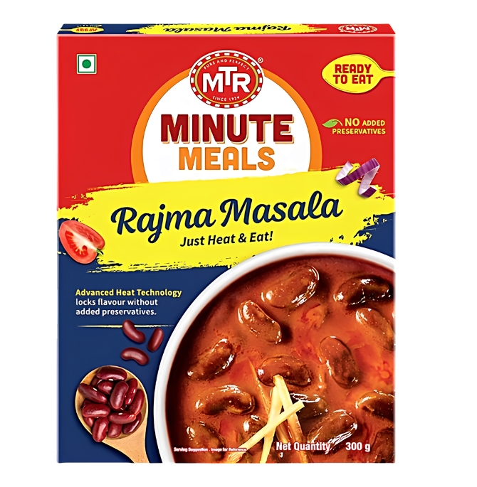 Untitled design MTR MINUTE MEALS RAJMA MASALA - 300G - Image 1