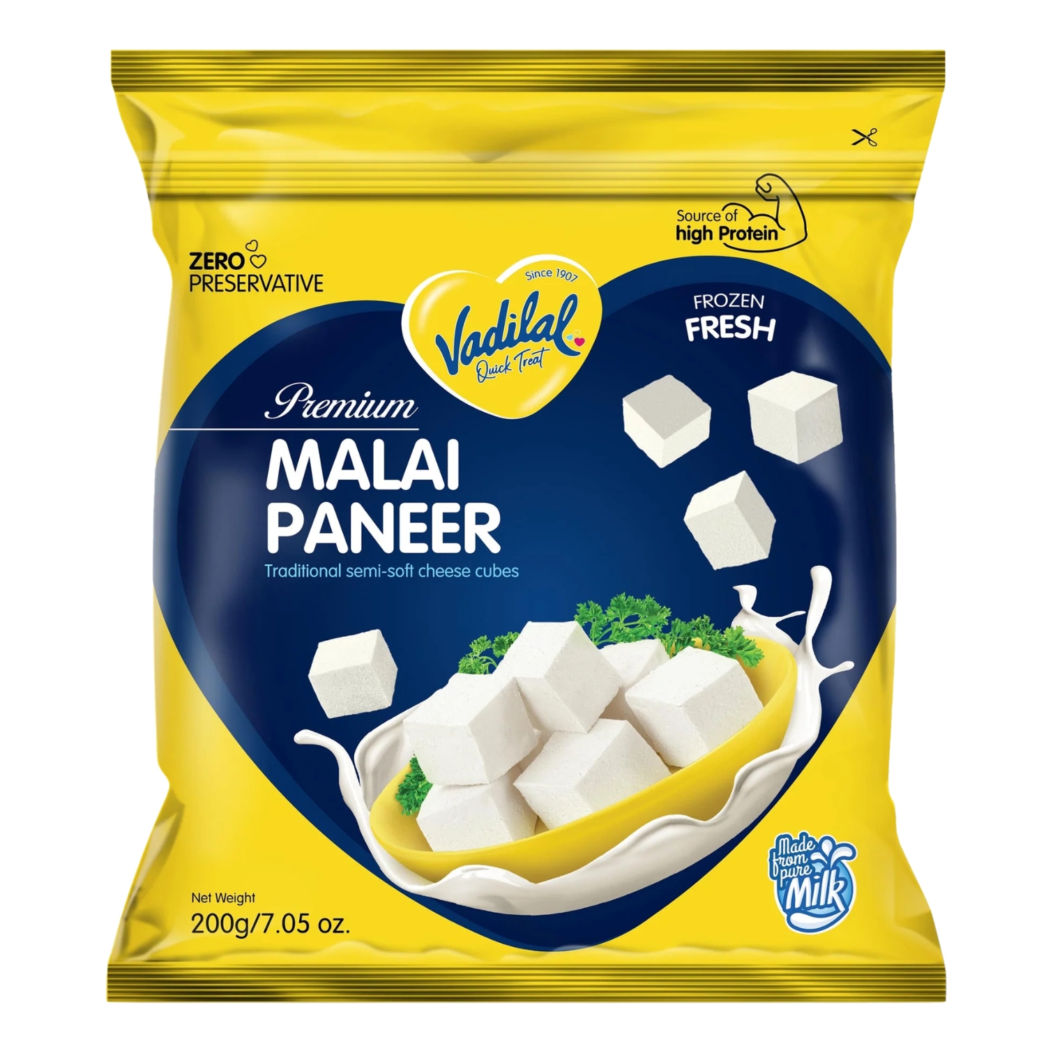 niger VADILAL PANEER CUBES - 200G - Image 1