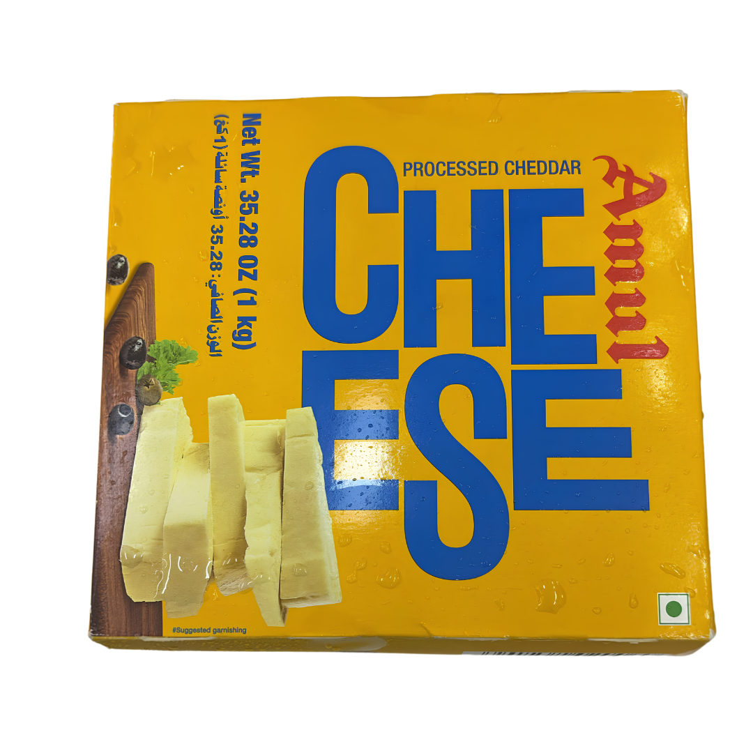 Untitled design AMUL CHEESE BLOCK - 1KG - Image 1